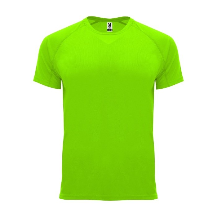 Camiseta técnica de poliéster 100% para hombre 135 g/m2 Roly color verde fluorescente