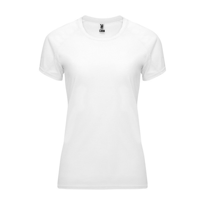 Camiseta técnica de poliéster 100% para mujer 135 g/m2 Roly color blanco