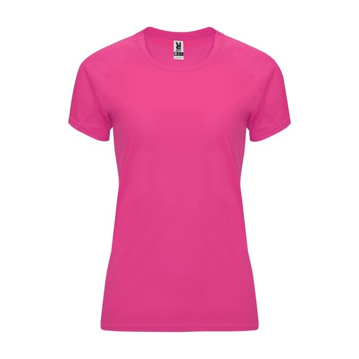 Camiseta técnica de poliéster 100% para mujer 135 g/m2 Roly color fucsia fluorescente