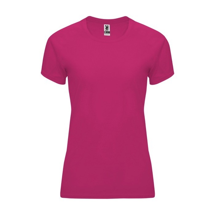 Camiseta técnica de poliéster 100% para mujer 135 g/m2 Roly color fucsia