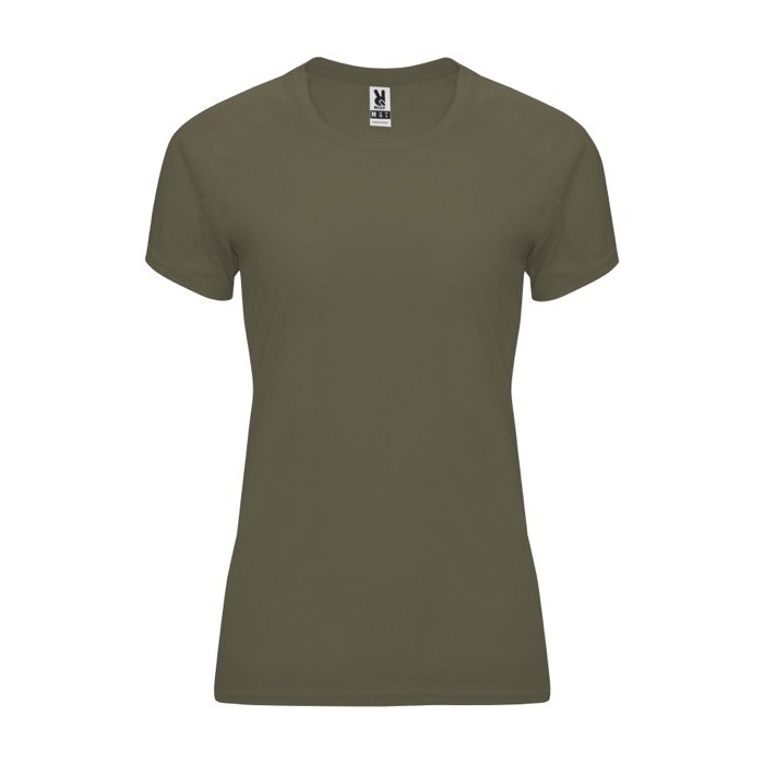 Camiseta técnica de poliéster 100% para mujer 135 g/m2 Roly color verde militar