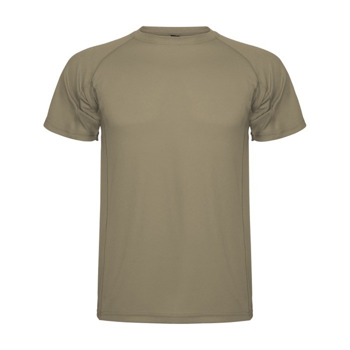 Camiseta técnica de punto piqué en poliéster para hombre 150 g/m2 Roly color marrón grisáceo
