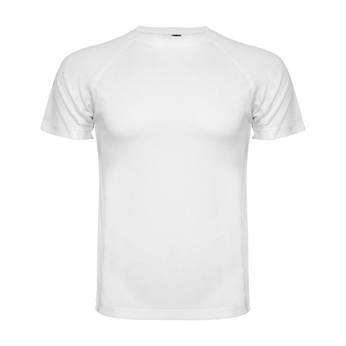 Camiseta técnica de punto piqué en poliéster para hombre 150 g/m2 Roly color blanco