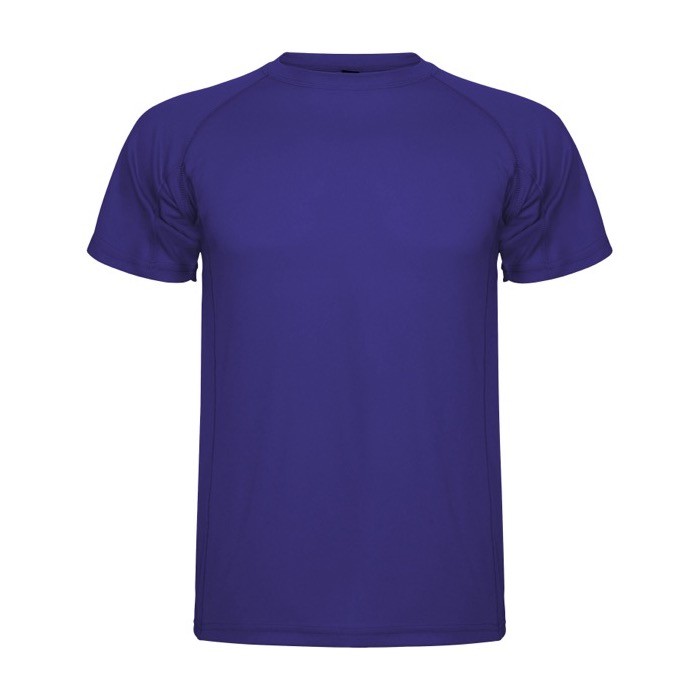 Camiseta técnica de punto piqué en poliéster para hombre 150 g/m2 Roly color violeta