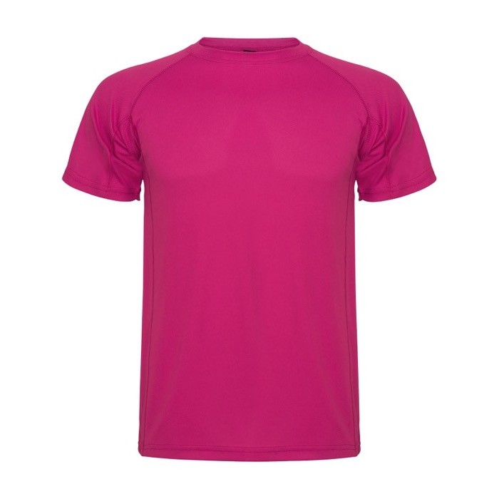 Camiseta técnica de punto piqué en poliéster para hombre 150 g/m2 Roly color fucsia