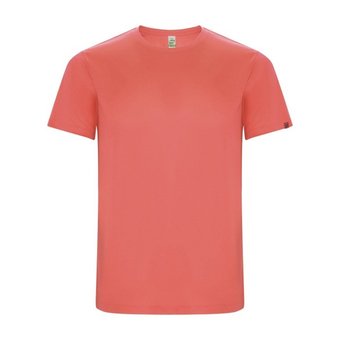 Camiseta técnica de 50% poliéster reciclado para hombre 135 g/m2 Roly color coral