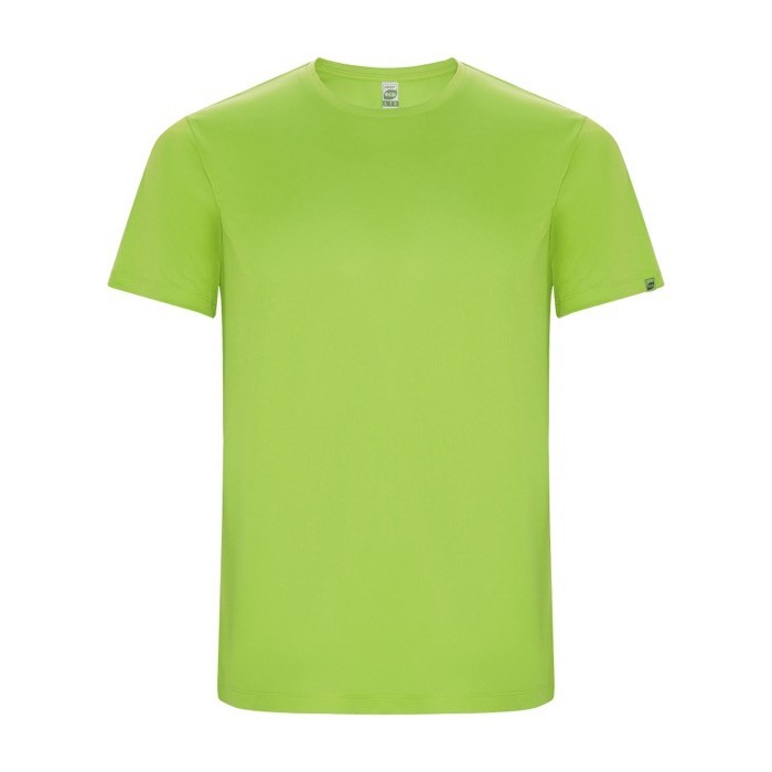 Camiseta técnica de 50% poliéster reciclado para hombre 135 g/m2 Roly color verde lima