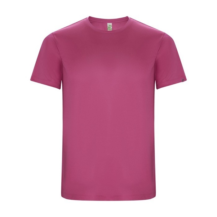 Camiseta técnica de 50% poliéster reciclado para hombre 135 g/m2 Roly color fucsia