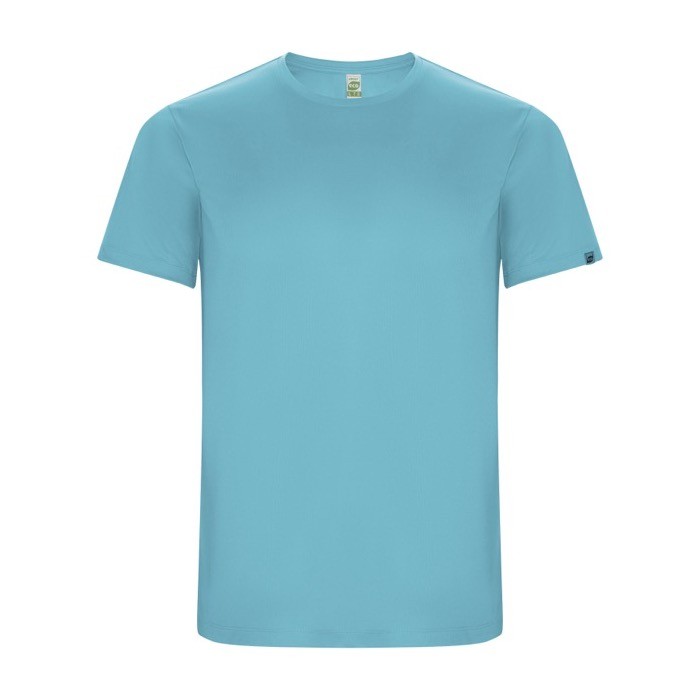 Camiseta técnica de 50% poliéster reciclado para hombre 135 g/m2 Roly color turquesa