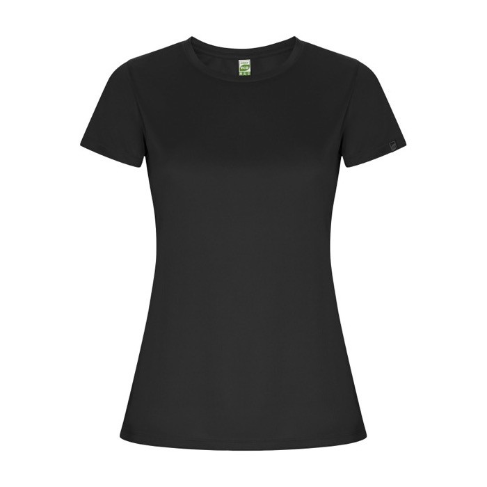 Camiseta técnica de 50% poliéster reciclado para mujer 135 g/m2 Roly color grafito