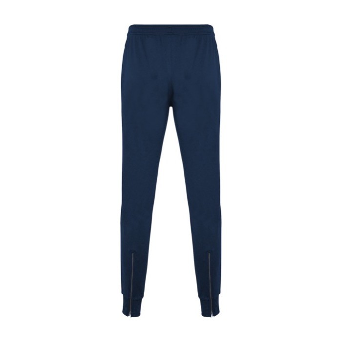 Pantalón deportivo de poliéster unisex con cintura elástica 220 g/m2 Roly color azul marino segunda vista trasera Pantalón deportivo de poliéster unisex con cintura elástica 220 g/m2 Roly color azul marino segunda vista trasera