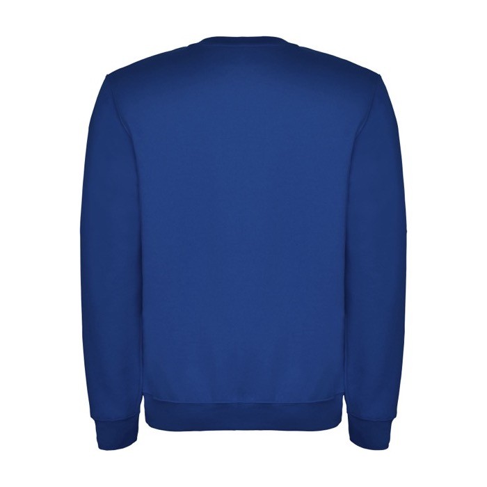 Jersey unisex de algodón y poliéster en punto 280 g/m2 Roly color azul real segunda vista trasera