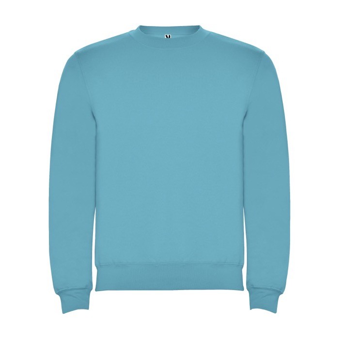 Jersey unisex de algodón y poliéster en punto 280 g/m2 Roly color turquesa