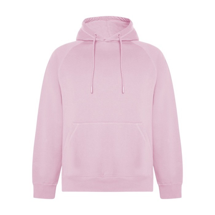 Sudadera hecha de un 57% de algodón orgánico unisex 300 g/m2 Roly color rosa claro