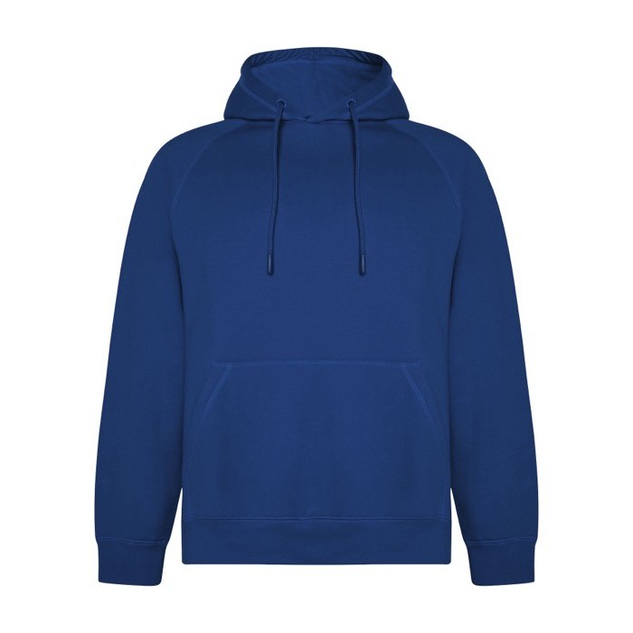 Sudadera hecha de un 57% de algodón orgánico unisex 300 g/m2 Roly color azul real