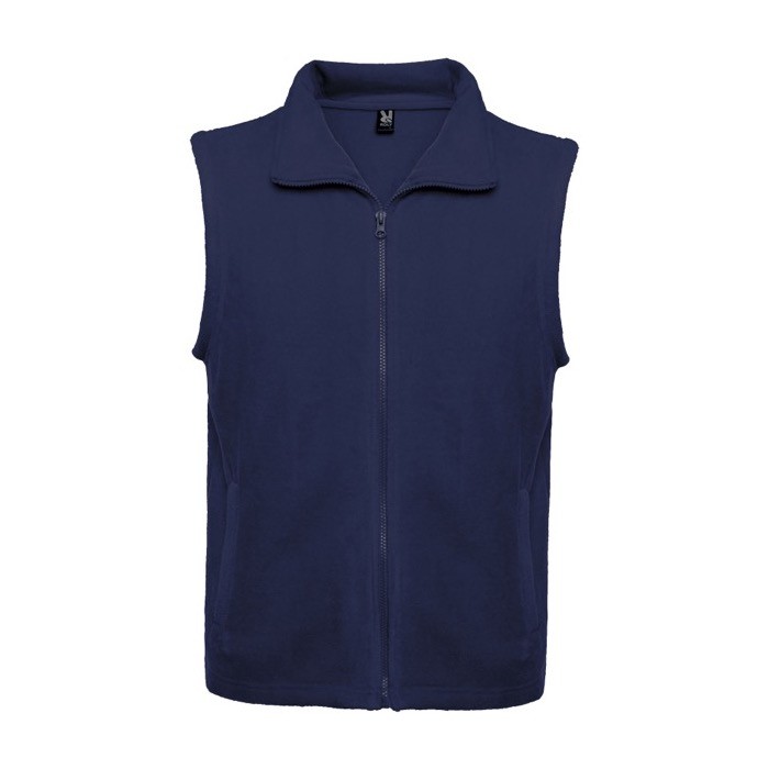 Chaleco polar unisex de 100% poliéster con cuello pollo 300 g/m2 Roly color azul marino Chaleco polar unisex de 100% poliéster con cuello pollo 300 g/m2 Roly color azul marino