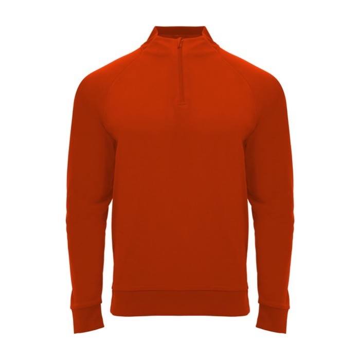 Jersey deportivo con media cremallera de poliéster 200 g/m2 Roly color rojo Jersey deportivo con media cremallera de poliéster 200 g/m2 Roly color rojo