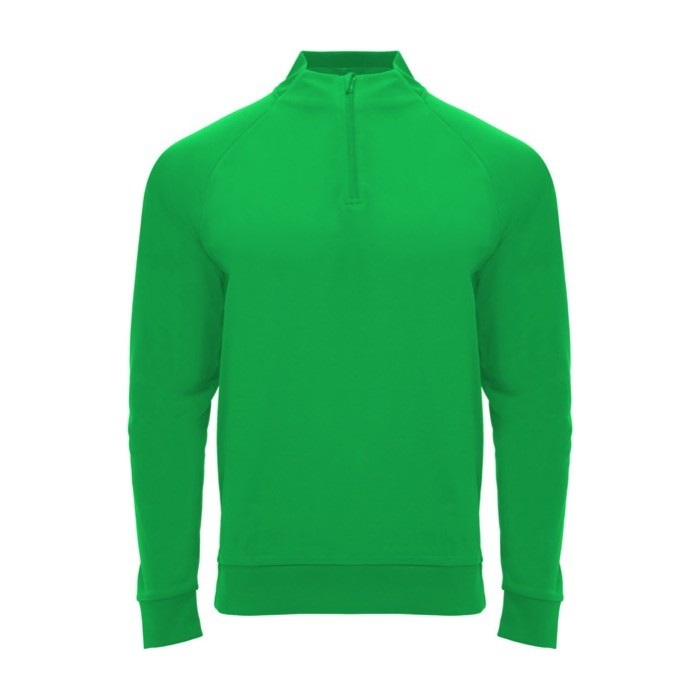 Jersey deportivo con media cremallera de poliéster 200 g/m2 Roly color verde lima Jersey deportivo con media cremallera de poliéster 200 g/m2 Roly color verde lima
