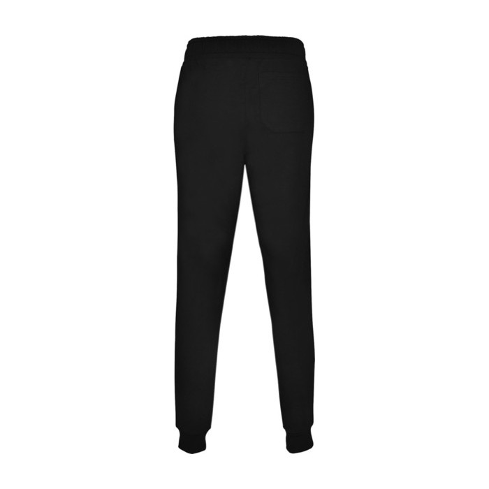 Pantalón deportivo de algodón y poliéster de hombre 280 g/m2 Roly color negro segunda vista trasera Pantalón deportivo de algodón y poliéster de hombre 280 g/m2 Roly color negro segunda vista trasera