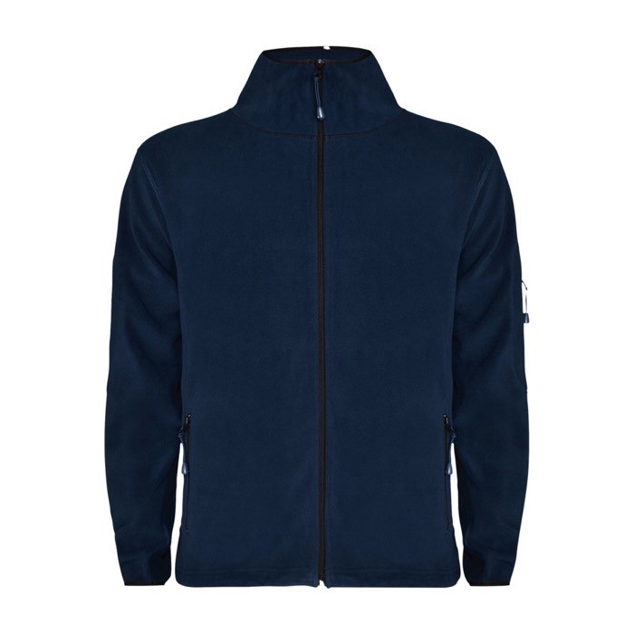 Sudadera polar de poliéster con cremallera completa 300 g/m2 Roly color azul marino