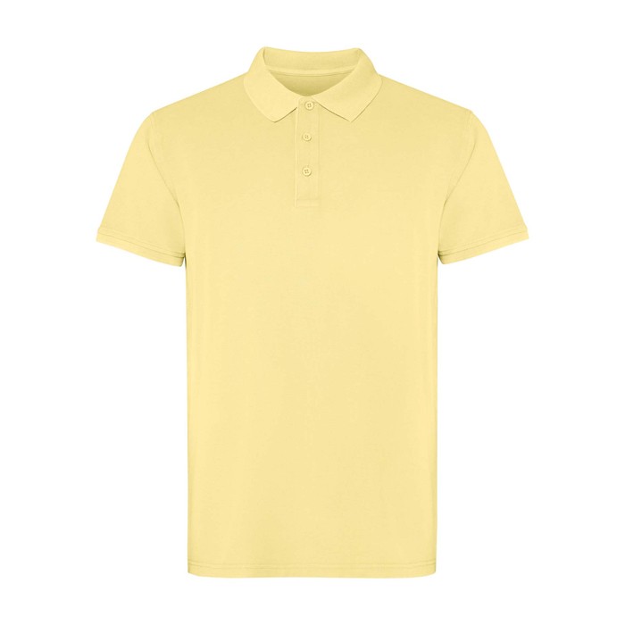 Polo unisex de manga corta con acabado lavado 200 g/m2 Roly Cobain color amarillo Polo unisex de manga corta con acabado lavado 200 g/m2 Roly Cobain color amarillo