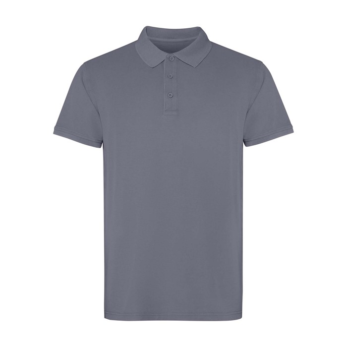 Polo unisex de manga corta con acabado lavado 200 g/m2 Roly Cobain color gris oscuro Polo unisex de manga corta con acabado lavado 200 g/m2 Roly Cobain color gris oscuro