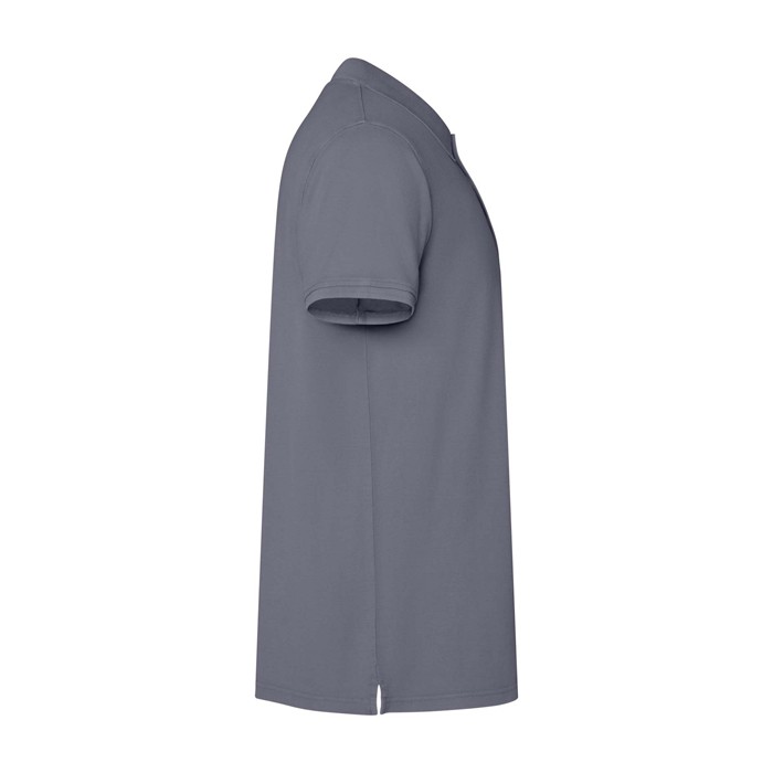 Polo unisex de manga corta con acabado lavado 200 g/m2 Roly Cobain color gris oscuro segunda vista lateral Polo unisex de manga corta con acabado lavado 200 g/m2 Roly Cobain color gris oscuro segunda vista lateral