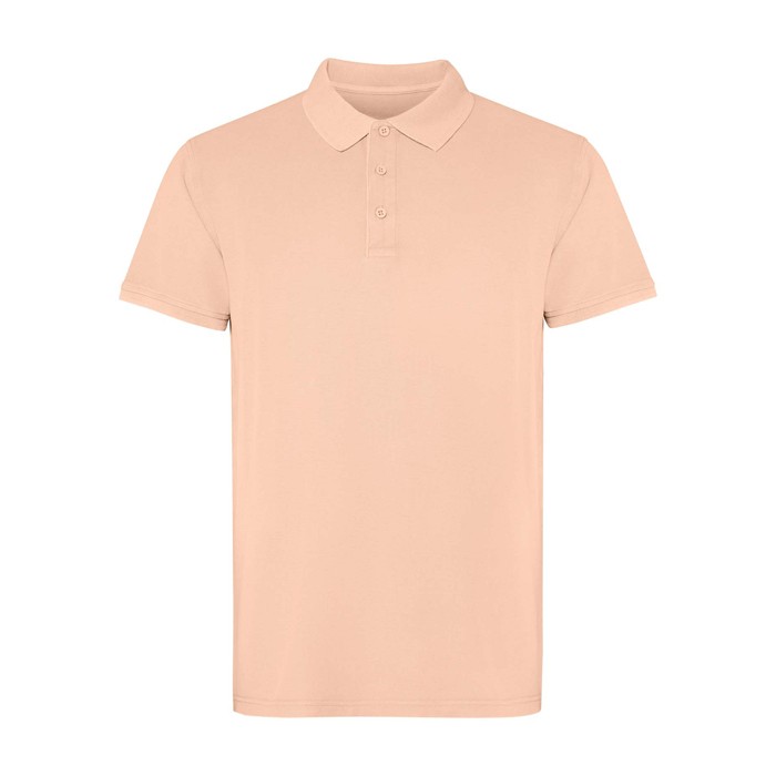 Polo unisex de manga corta con acabado lavado 200 g/m2 Roly Cobain color coral Polo unisex de manga corta con acabado lavado 200 g/m2 Roly Cobain color coral