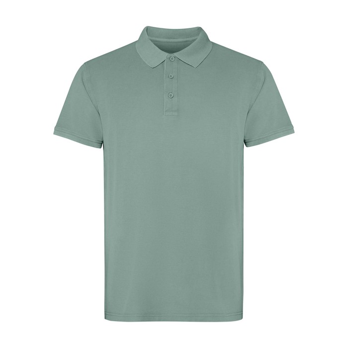 Polo unisex de manga corta con acabado lavado 200 g/m2 Roly Cobain color verde oscuro Polo unisex de manga corta con acabado lavado 200 g/m2 Roly Cobain color verde oscuro