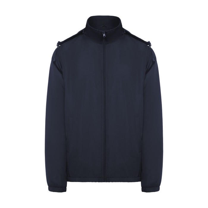 Chaqueta impermeable ligera unisex de poliéster 85 g/m2 Roly color azul marino Chaqueta impermeable ligera unisex de poliéster 85 g/m2 Roly color azul marino