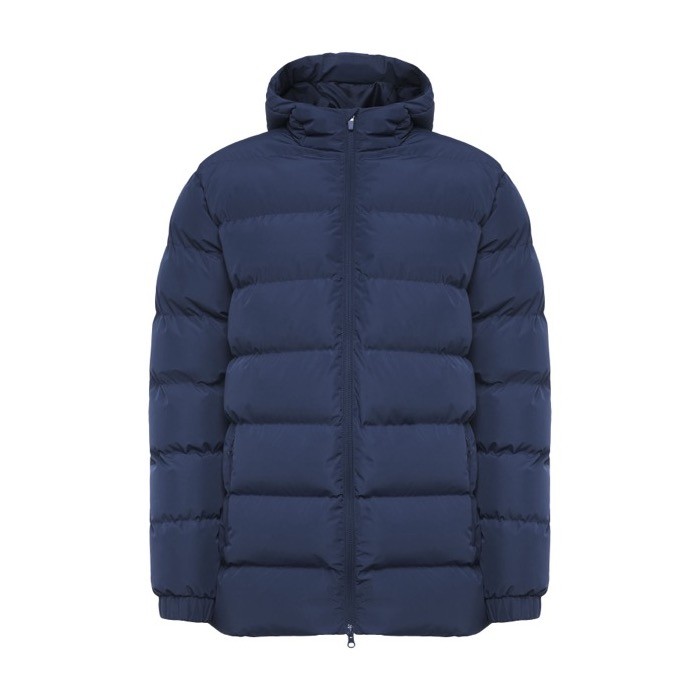 Parka deportiva acolchada de poliéster 110 g/m2 unisex Roly color azul marino