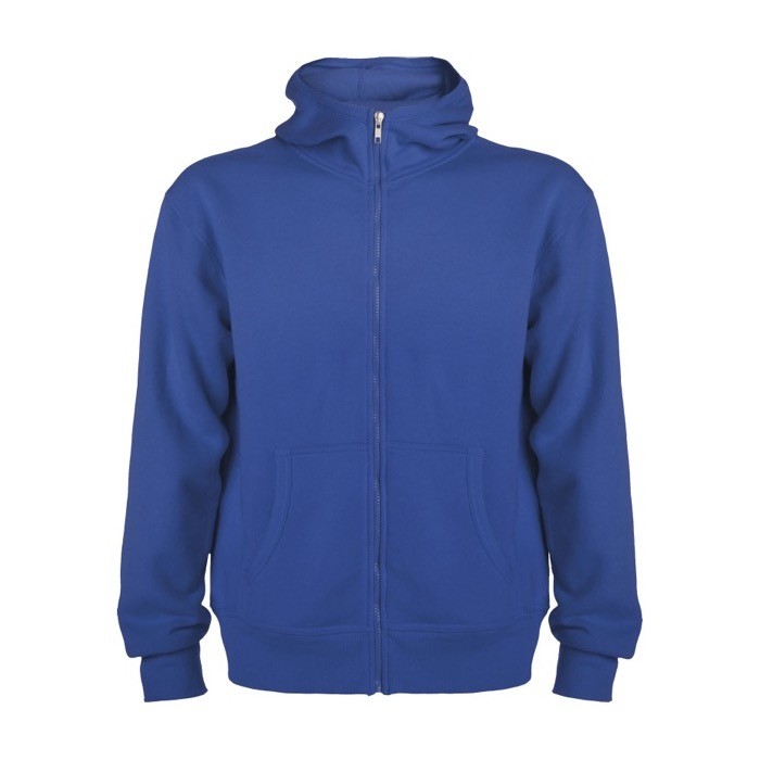 Sudadera de algodón y poliéster unisex con capucha 280 g/m2 Roly color azul real