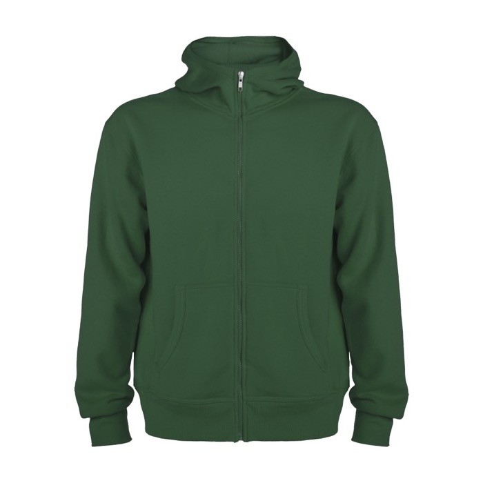 Sudadera de algodón y poliéster unisex con capucha 280 g/m2 Roly color verde botella