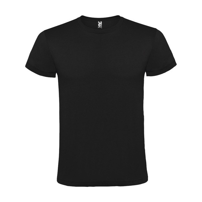 Camiseta unisex de algodón 100% en manga corta 150 g/m2 Roly color negro