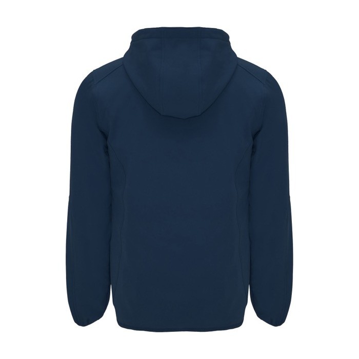 Chaqueta softshell de poliéster y elastano unisex 300 g/m2 Roly color azul marino segunda vista trasera