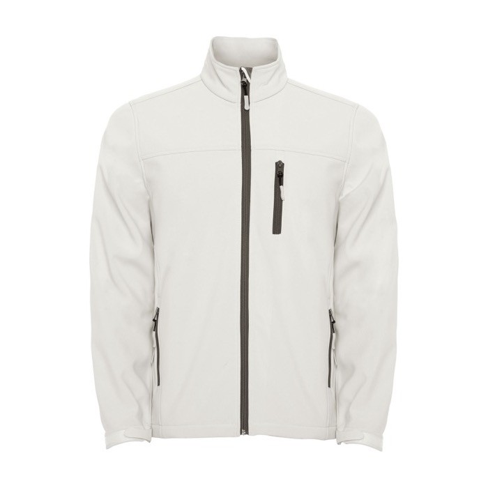 Chaqueta softshell de poliéster para hombre 300 g/m2 Roly color blanco roto