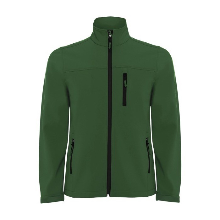 Chaqueta softshell de poliéster para hombre 300 g/m2 Roly color verde botella