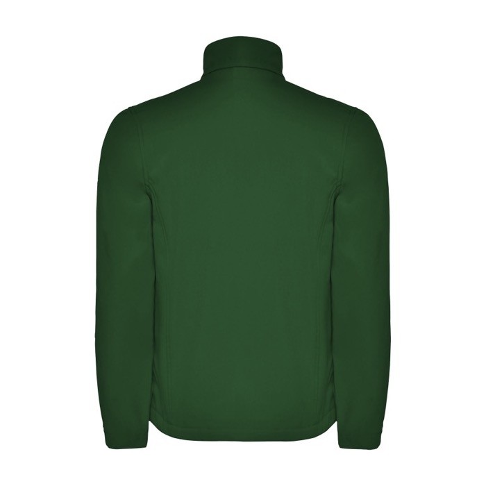 Chaqueta softshell de poliéster para hombre 300 g/m2 Roly color verde botella segunda vista trasera