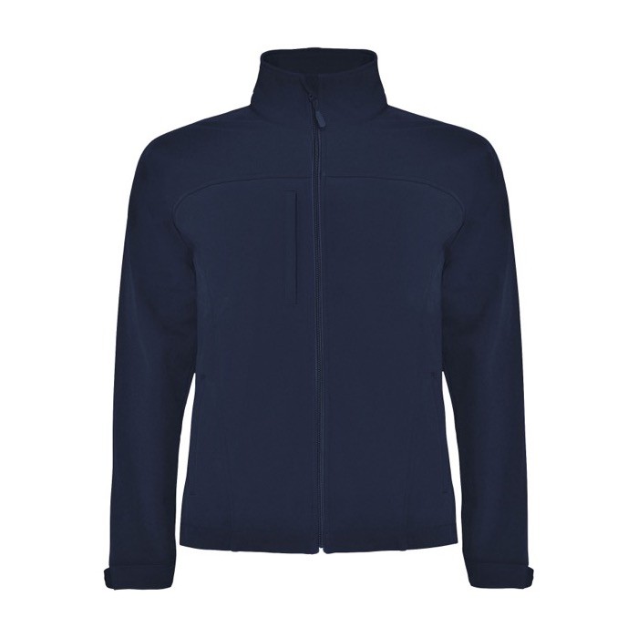 Chaqueta softshell de poliéster de 3 capas unisex 300 g/m2 Roly color azul marino