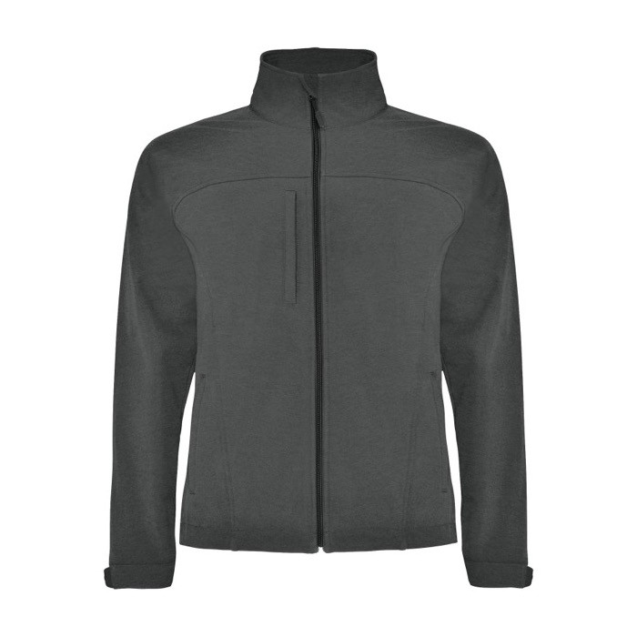 Chaqueta softshell de poliéster de 3 capas unisex 300 g/m2 Roly color grafito