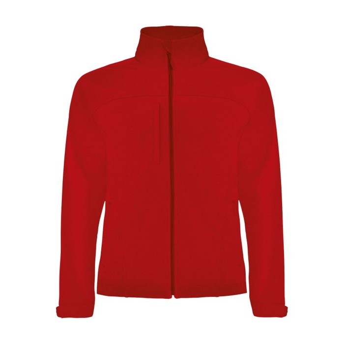Chaqueta softshell de poliéster de 3 capas unisex 300 g/m2 Roly color rojo
