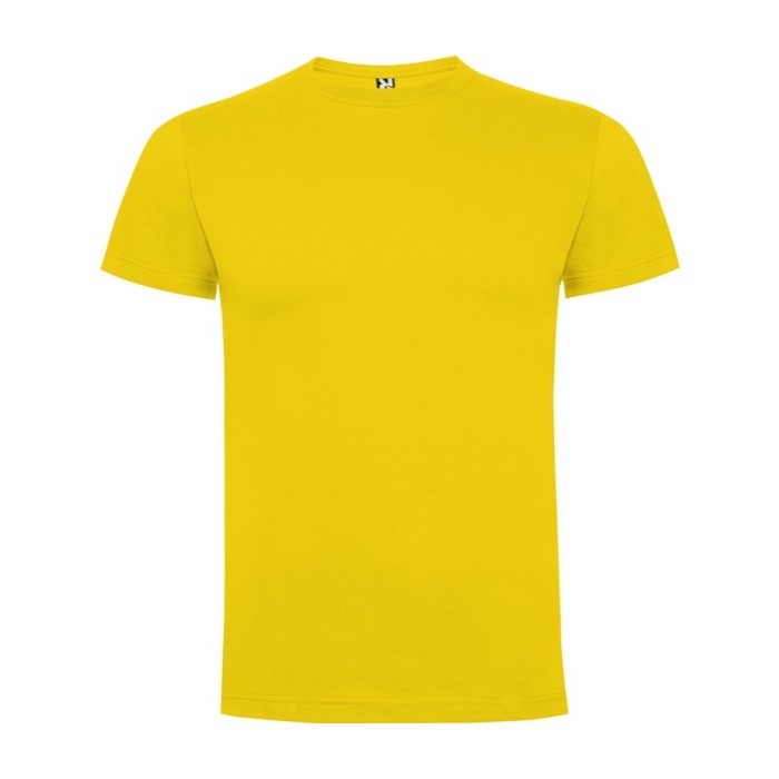 Camiseta de manga corta de algodón para hombre 165 g/m2 Roly color amarillo