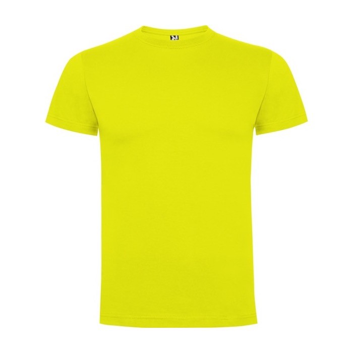 Camiseta de manga corta de algodón para hombre 165 g/m2 Roly color amarillo claro