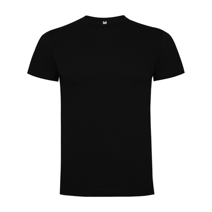 Camiseta de manga corta de algodón para hombre 165 g/m2 Roly color negro