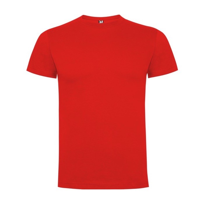 Camiseta de manga corta de algodón para hombre 165 g/m2 Roly color rojo