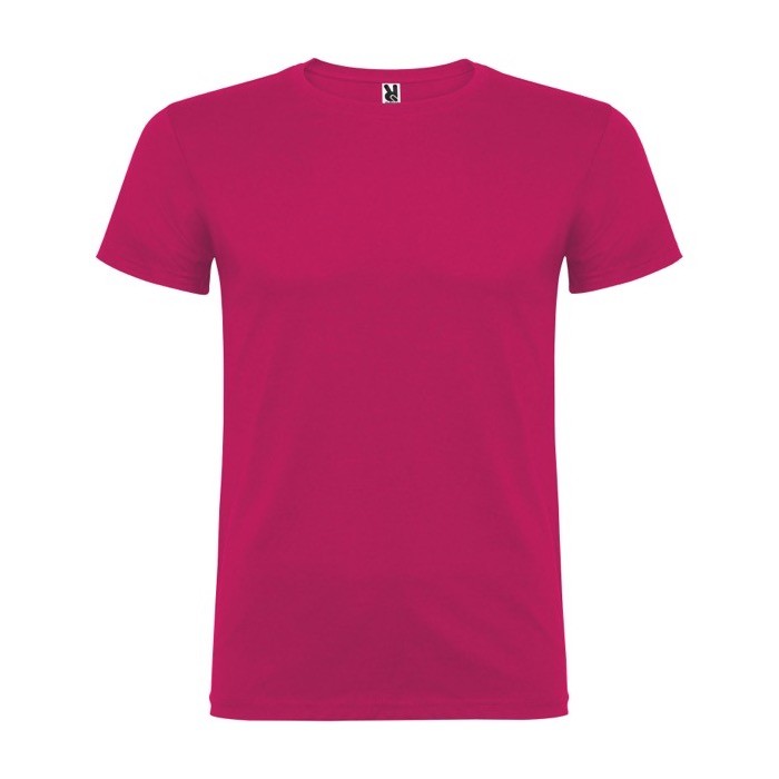 Camiseta de algodón 100% en punto para hombre 155 g/m2 Roly color fucsia