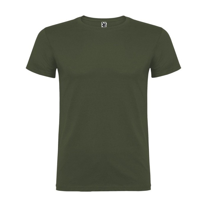 Camiseta de algodón 100% en punto para hombre 155 g/m2 Roly color verde oscuro