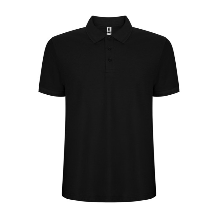 Polo de algodón y poliéster en piqué para hombre 190 g/m2 Roly color negro Polo de algodón y poliéster en piqué para hombre 190 g/m2 Roly color negro