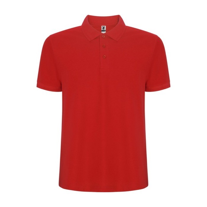 Polo de algodón y poliéster en piqué para hombre 190 g/m2 Roly color rojo Polo de algodón y poliéster en piqué para hombre 190 g/m2 Roly color rojo