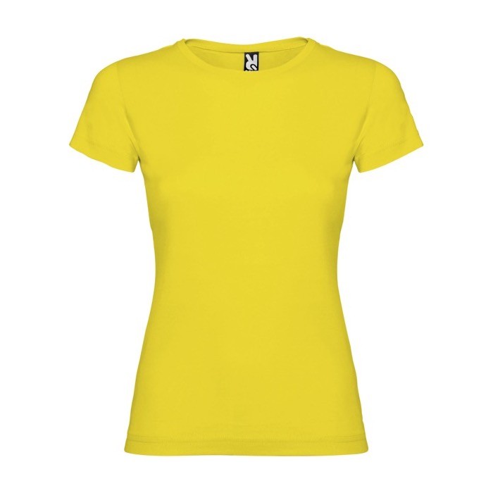 Camiseta de 100% punto de algodón para mujer 155 g/m2 Roly color amarillo